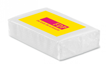 Papiertaschentücher mit Kampagnenlogo (50 Stk.)